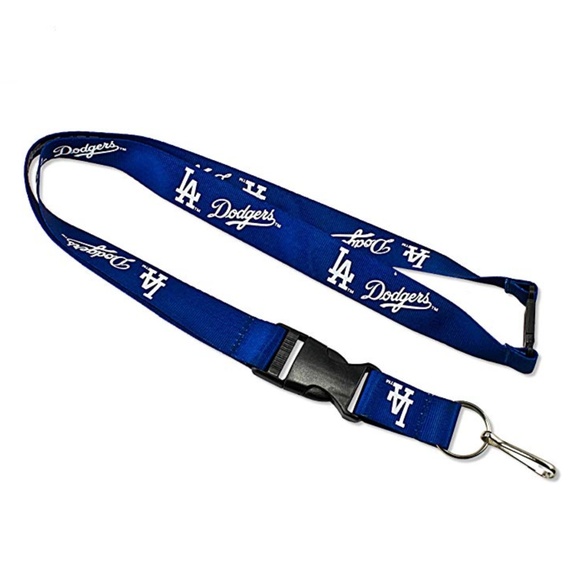 MLB Los Angeles Dodgers Logo Clip Keychain Lanyard - Picture 1 of 1